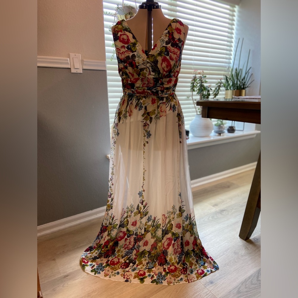 Ever Pretty chiffon maxi dress; Size 14; Multi-Color; New with Tags